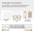 thumbnail image 2 of Aukfa 70 inch TV Stand for 65" 75" TV, Entertainment Center with Storage for Living Room, White, 2 of 8