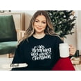 thumbnail image 6 of Funny Christmas Sweatshirt, I'm Dreaming of a Wine Christmas, Ugly Christmas Shirt, 6 of 9