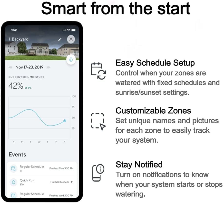 Buy Wyze Smart Sprinkler Controller, 8 Zone Programmable Sprinkler
