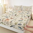 thumbnail image 3 of Castle Fairy Boys Girls Mallard Duck Deer Full Size Sheets 4-Piece,Fishing And Hunting Breathable Bed Sheets,Jungle Animal Lightweight Sheet Sets,Microfiber Bedroom Decor, 3 of 7