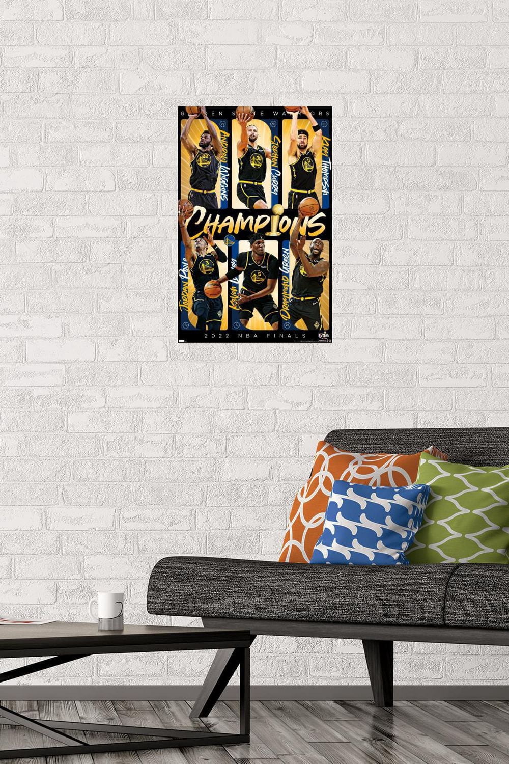 NBA Golden State Warriors - 2022 NBA Finals Champions Wall Poster, 22.375" x 34" Framed