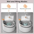 thumbnail image 3 of XH Spin Mop and Bucket Set, Dual Chambers Dirty and Clean Water Self Separation for Floor Wall Window, Wet and Dry Mop and Bucket with Wringer Set for Home (1 Square Mop with 2 Microfiber Pads), 3 of 6