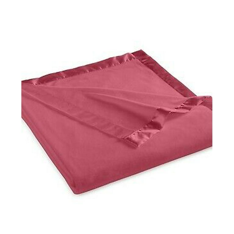Martha Stewart Collection Soft Fleece Blanket KING Heathered Rose