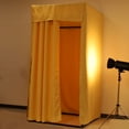 thumbnail image 4 of Unique Bargains Fitting Room, Clothing Store Changing Room, Portable Changing Room for Clothing Shop, Privacy Protection, Light Yellow, 4 of 6