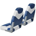 thumbnail image 3 of dokea Folding Boat Seats, 2-Pack High Back Captain Chairs for Fishing Boat, Canoe, Speedboat, 3 of 9
