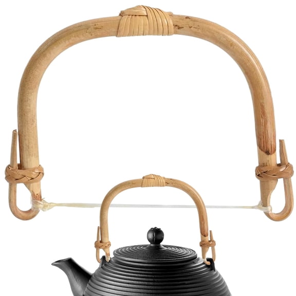 Replaceable teapot handle, natural rattan ceramic teapot for tea kettle, easy installation, durable accessories for teapot replacement for replacing broken handle