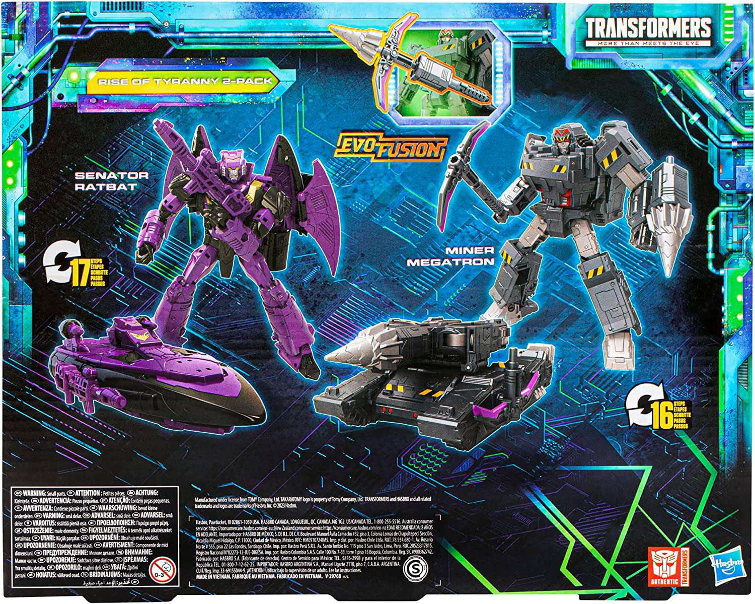 Transformers Legacy Evolution 2-Pack Toy: Miner Megatron & Senator
