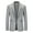 Gray, variant on Men Lightweight Blazer Jacket Casual Sport Coat One Button Stretch Classic Suit Jacket Formal Business Coat