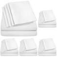 thumbnail image 1 of Juego de sábanas Sweet Home Collection 1500 Supreme Queen, color blanco, 1 of 7