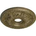 thumbnail image 3 of Ekena Millwork 18"OD x 3 1/2"ID x 2 1/2"P Granada Ceiling Medallion (Fits Canopies up to 6 5/8"), Hand-Painted Mississippi Mud Crackle, 3 of 5