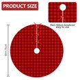 thumbnail image 2 of 30 Inch Christmas Tree Skirt – Velvet Plush Tree Mat, Soft Thickened Polyester with Red Ties, Single-Sided Printing, Available in 30in/36in/48in, Perfect for Holiday Xmas Tree Decoration, 2 of 7