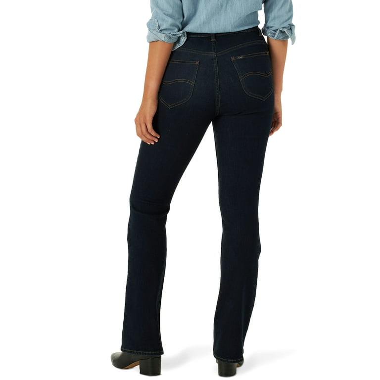 Lee Women s High Rise Slim Fit Sculpting Pull On Bootcut Jeans