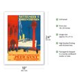 thumbnail image 2 of Mediterranean and Orient - Viktor Schuppe Shipping Co. - Cruises on Screw Steamer - Vintage Ocean Liner Travel Poster by Rudolf Rüffer c.1925 - Bamboo Fine Art 290gsm Paper Print (Unframed) 18x24in, 2 of 4