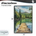 thumbnail image 4 of Stupell Industries Farmhouse Sunlit River Dock Black Framed Giclee Art, 12 x 18, by Petals Prints Design, 4 of 8