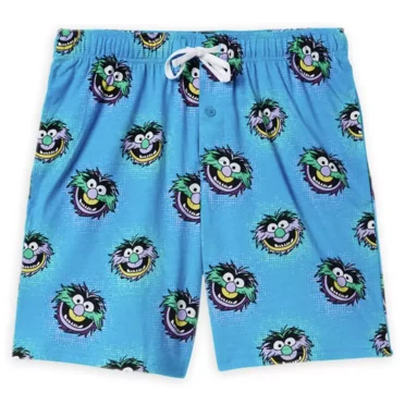 Disney Animal Pajama Sleep Shorts For Adults – The Muppets XL Size