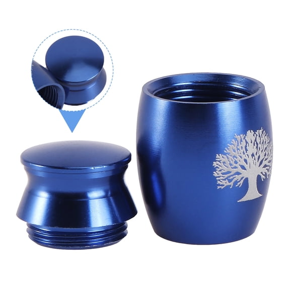 UPOUART Stainless Steel Pet Ash Urn , Compact Animal Memorial Keepsake for Small Amounts of Ash