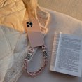 thumbnail image 1 of Funda de teléfono suave y sólida con cordón cruzado para iPhone 13 MiNi 12 11 Pro Max 14 Pro XS XR X 8 7 Plus SE3, funda de silicona con correa de Corea Tan Jianjun unisex, 1 of 2