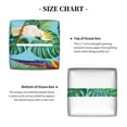 thumbnail image 6 of Tissue Box Cover, Macaw Cockatoo Monstera Leather Tissue Box Holder - Tissue Case Facial Paper Organizer for Bathroom, Vanity Countertop, Tabletop, Car, Night Stands, 6 of 7