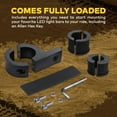 thumbnail image 6 of LAMPHUS Off-Road LED Light Bar 0.75"/1"/1.25" Horizontal Bar Clamp Mounting Kit [Rubber Teeth] [Aluminum] [Includes Hex Key] [For Bull Bars, Roof Racks, Roll Cages] For ATV's, UTVs, and Trucks, 6 of 7