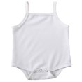 thumbnail image 1 of Newborn Baby Girl Clothes Halter Sleeveless Ribbed Knit Soild Color Jumpsuit Red 12-18 Months, 1 of 9