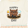 thumbnail image 4 of Inktastic Happy Groundhog Day Cute Girls Toddler Dress, 4 of 5