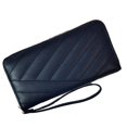 thumbnail image 1 of Carteras para mujer,Cartera plegable de cuero PU,Bolsillo para monedas con cremallera de gran capacidad, 1 of 5