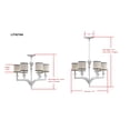 thumbnail image 3 of Safavieh Erin 6-Light Modern Glam Chandelier, Pearl White, 3 of 4