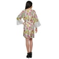 thumbnail image 5 of Moomaya Printed Robe For Girls Cotton Plus Size Nightwear Summer Bathrobes, 5 of 6