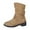 Khaki, variant on HAOTAGS Boots for Women, Casual Fall Thick Heel Belt Buckle Mid Calf Boots Khaki 6