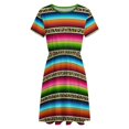 thumbnail image 4 of Leopard Serape Sundress Short Sleeve Dress Summer Women Clothes Dress for Women Dresses, 4 of 7