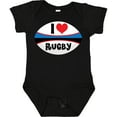 thumbnail image 3 of Inktastic I Love Rugby Sports Ball Boys or Girls Baby Bodysuit, 3 of 5