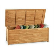 WholesaleTeak Outdoor Patio Grade-A Teak Wood Outdoor Patio Pool Storage Box #WMSTB