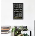 thumbnail image 4 of VELVET No Morespirational Poster for Office Motivational Wall Artspiring Canvas Prints Artwork Modern Home Decor Painting Pictures Stretched and Ready to Hang 12x18inch Framed, 4 of 7