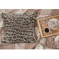 thumbnail image 2 of Sugar Skull Fluffy Throw Pillow Cushion Cover, Creepy Head Bones with Paisley Floral Patterns Flowers Day of The Dead Art, Rectangle Accent Pillow Case, 36" x 16", Cream Green Red, by Ambesonne, 2 of 5
