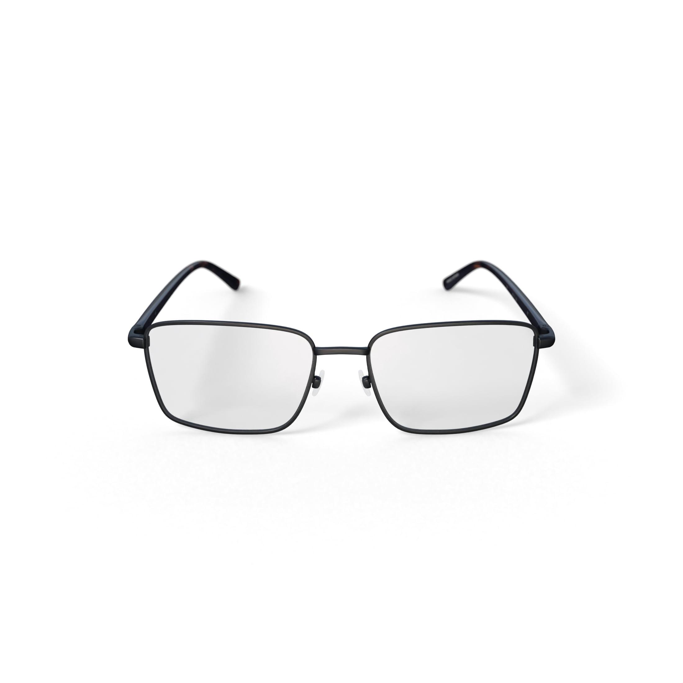 Walmart Men's Albert Rectangular Prescription Eyeglasses with Case, Gunmetal