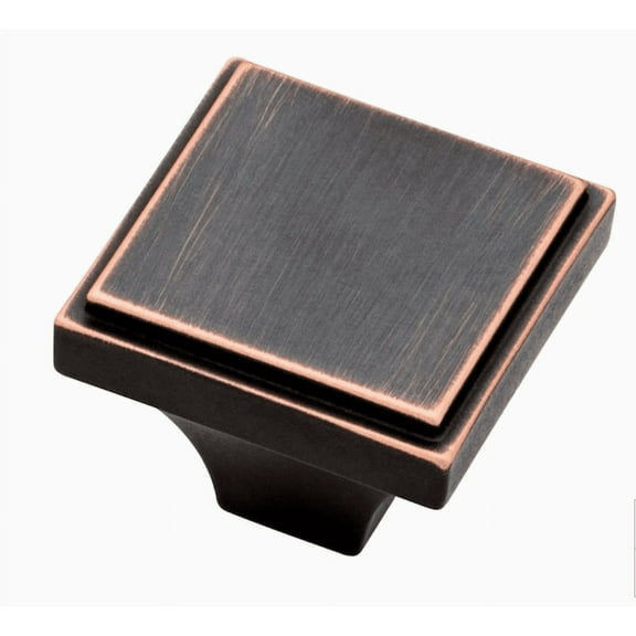 Liberty P32705W-VBC Bronze & Copper 1" Hollister Square Cabinet Knob