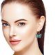 thumbnail image 4 of 1 par de pendientes pequeños de mariposa esmaltados, pendientes colgantes de mariposa para mujeres y niñas, joyería llamativa, 4 of 7
