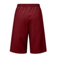 thumbnail image 5 of Mens Baggy Sweat Shorts Gym Athletic Basketball Summer Workout Lounge Beach Drawstring Shorts with Big Pockets, 5 of 7