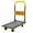 Yellow, variant on Flatbed Cart, 330lbs Heavy Duty Capacity Platform Hand Truck 360 Degree Swivel Wheels Foldable Push Hand Cart for Loading and Storage, Warehouse-Yellow