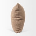 thumbnail image 2 of Mercana Jacklyn Brown Linen Square Decorative Pillow Cover, 2 of 9