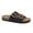 Black, variant on GIAN-91 Women's Slip On Double Buckle Cork Footbed Sandal