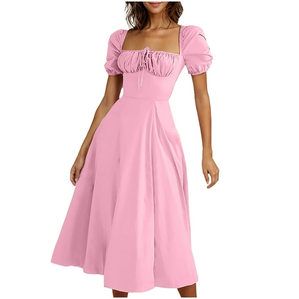 open lace back dress Pink Gingham Milkmaid Mini Dress – Ragstock main image 1