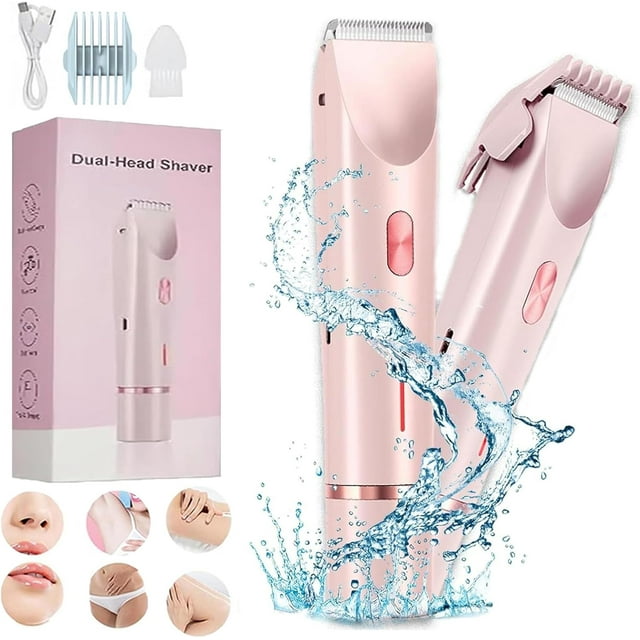 Rasoir pour Femmes Glow Aura, Tondeuse Bikini Étanche IPX7, Rose