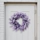 thumbnail image 4 of natural, de ratán, colgante de pared, de primavera artificial para patio, boda, verano, sa de , decoración Púrpura Sunnimix Corona de la puerta de entrada, 4 of 8