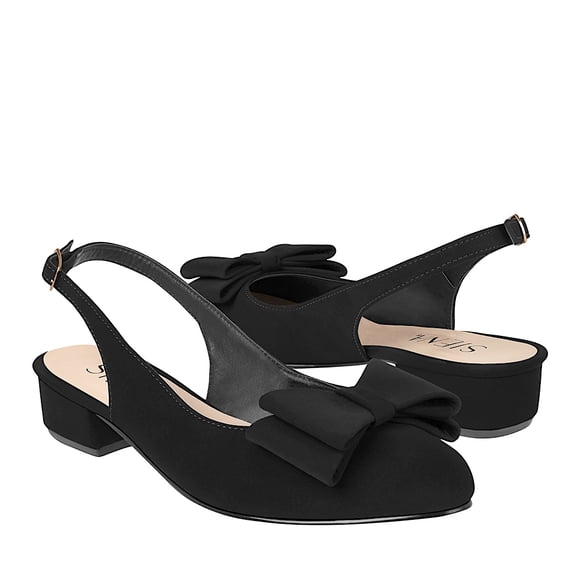 TACONES CASUALES SIENA MUJER 7400 SUEDE NEGRO
