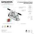thumbnail image 7 of Kingston Brass KB8618CKL Kaiser Double-Handle 4" Centerset Bathroom Faucet with Pop-Up Drain, Brushed Nickel, 7 of 7