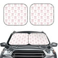 thumbnail image 2 of Windshield Sun Shade, Candy Cute Pig Pink Foldable Car Sun Shade Windshield For Front, 2 Pieces, 2 of 4
