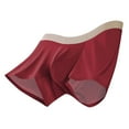 thumbnail image 2 of Men Ice Silk Flat Angle Underpants Loose Frivolous Breathable Elastic Exercise Home, 2 of 8