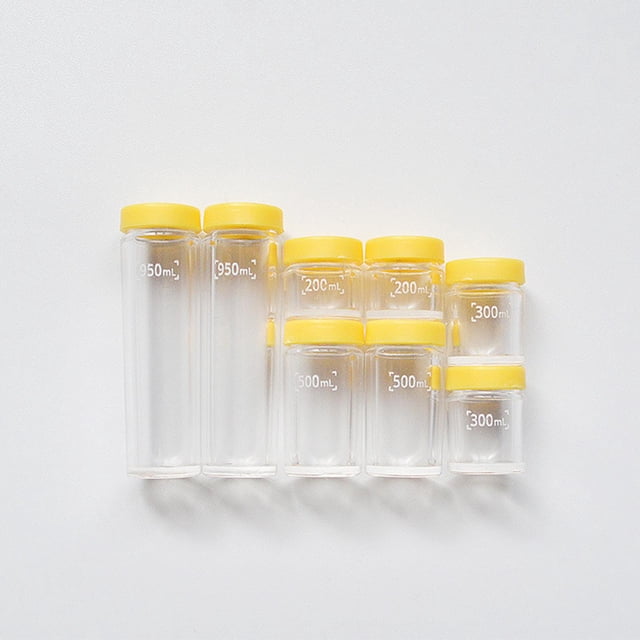 1:6 Escala 1:12 Yotijar Tarro Sellado Botella de Almacenamiento Miniatura Amarillo Crema