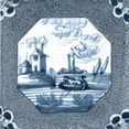 thumbnail image 2 of Vision Studio 26x26 White Modern Wood Framed Museum Art Print Titled - Delft Tile IV, 2 of 4